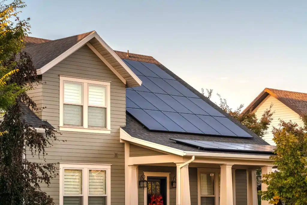 Residential solar panels across Windham County